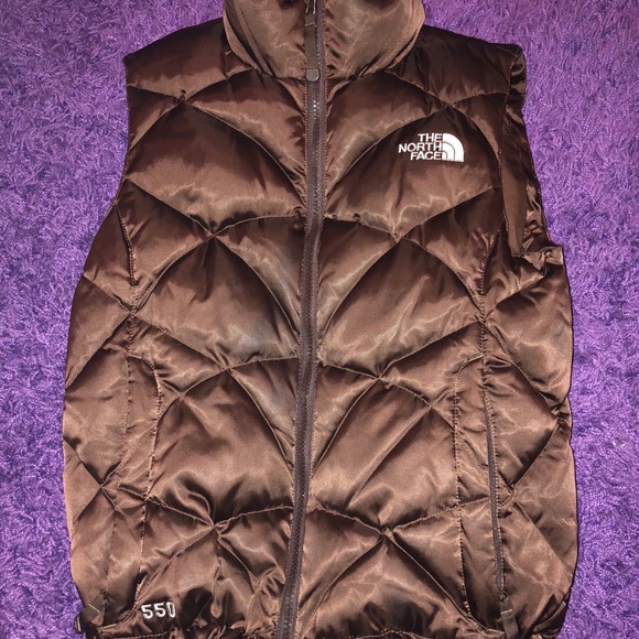 north face brown vest